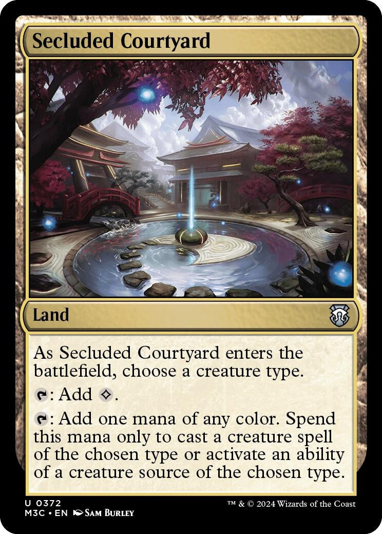 Secluded Courtyard Ripple Foil (372) [M3C]