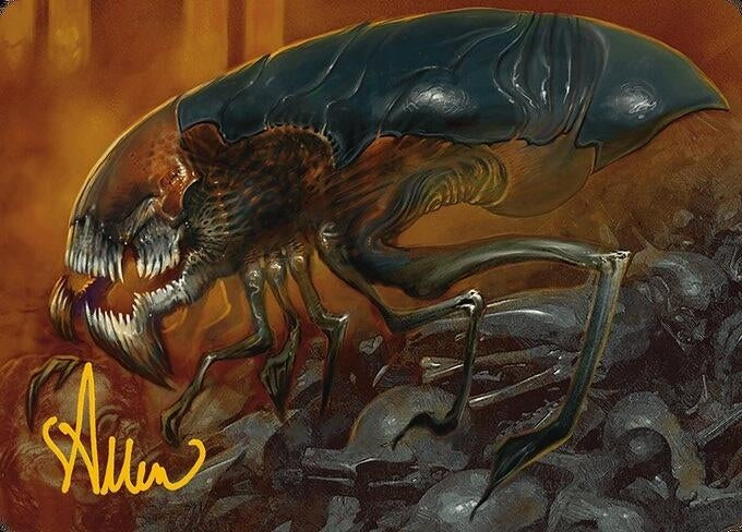 Cranial Ram Art Card Gold Stamped Signature (13) [ASMH3]