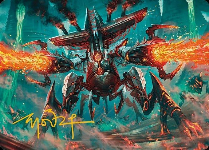 Exterminator Magmarch Art Card Gold Stamped Signature (33) [ASMH3]