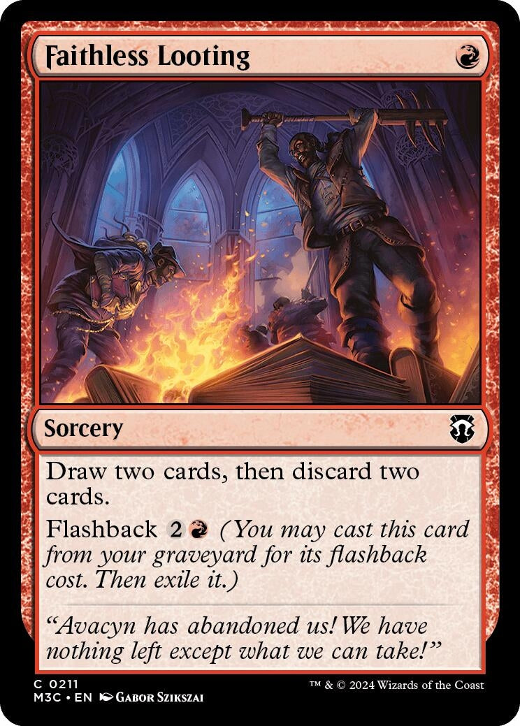 Faithless Looting Ripple Foil (211) [M3C]
