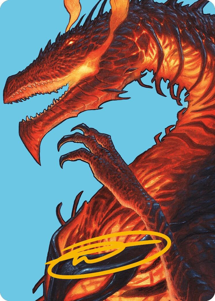 Herigast Erupting Nullkite Art Card Gold Stamped Signature (44) [ASMH3]