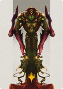 Kozilek the Broken Reality Art Card Gold Stamped Planeswalker Symbol (51) [ASMH3]