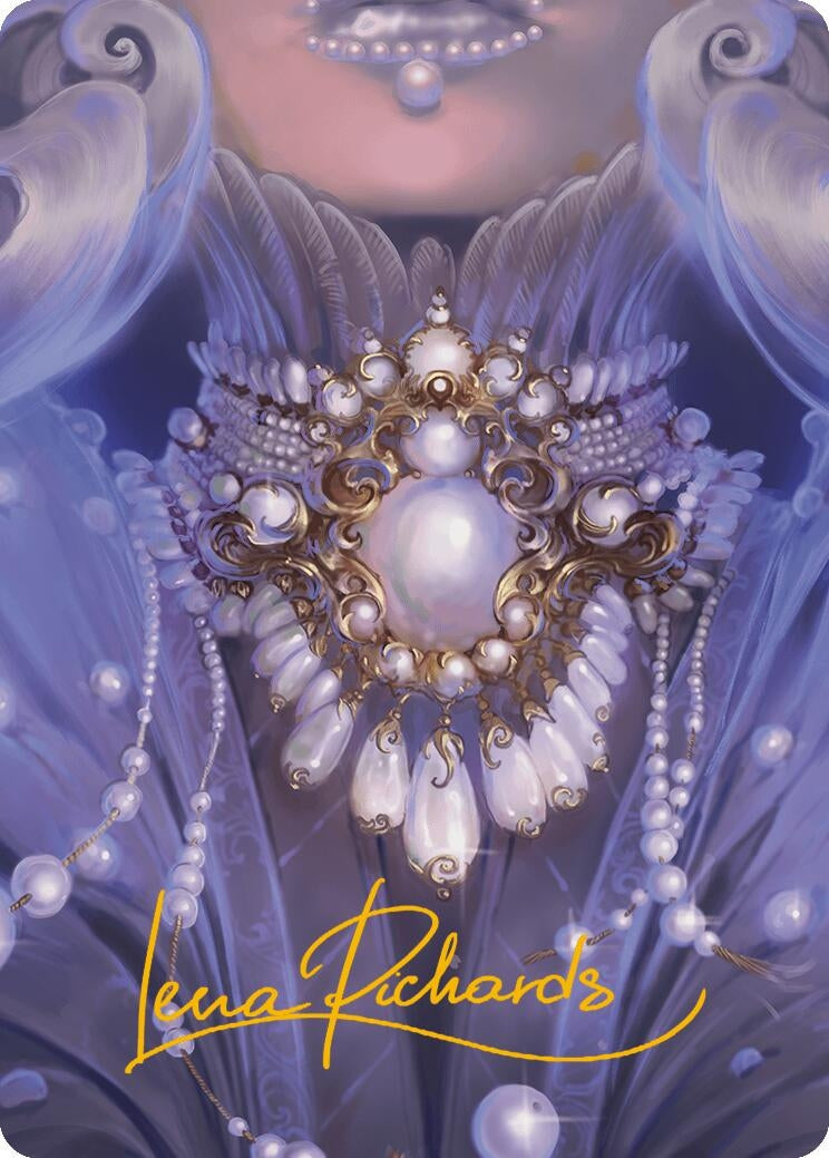 Pearl Medallion Art Card Gold Stamped Signature (43) [ASMH3]