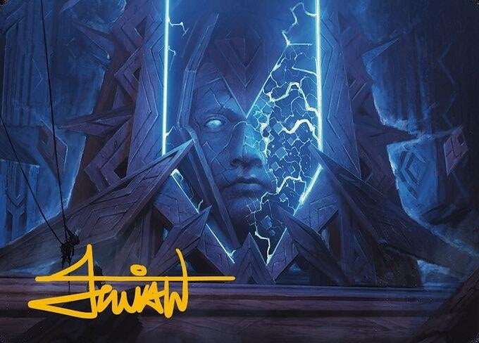 Stone Idol Generator Art Card Gold Stamped Signature (35) [ASMH3]