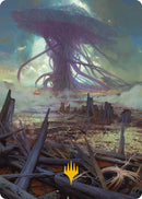 Swamp Art Card Gold Stamped Planeswalker Symbol (24) [ASMH3]