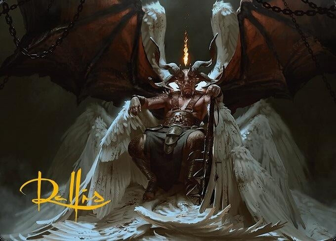 Shilgengar Sire of Famine Art Card Gold Stamped Signature (4) [ASMH3]