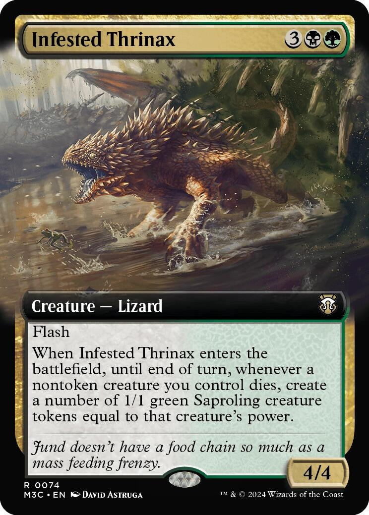 Infested Thrinax Extended Art Ripple Foil (74) [M3C]