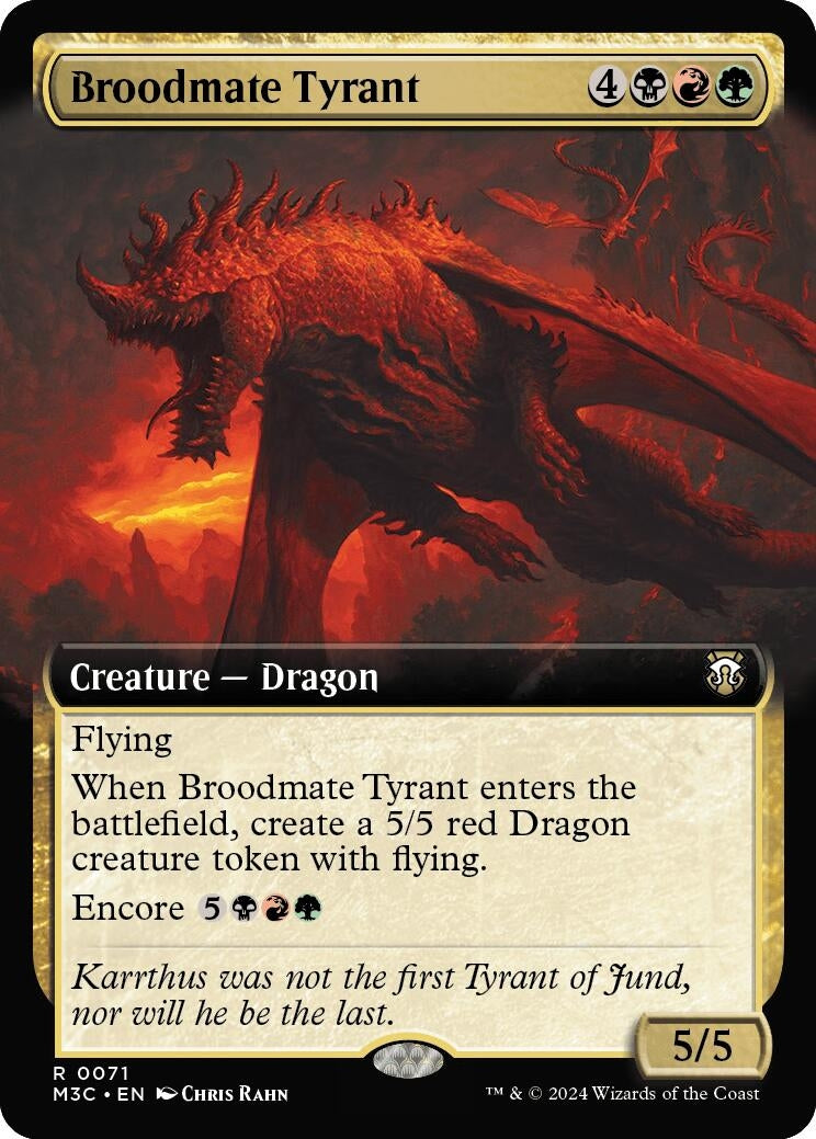 Broodmate Tyrant Extended Art Ripple Foil (71) [M3C]