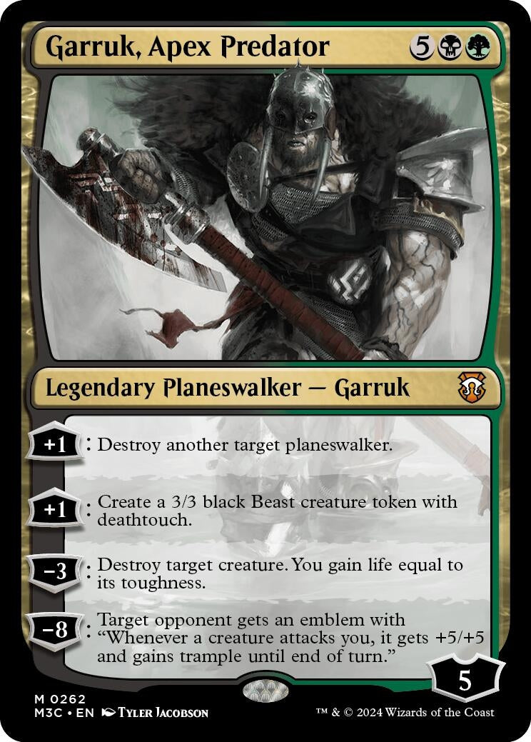Garruk Apex Predator Ripple Foil (262) [M3C]