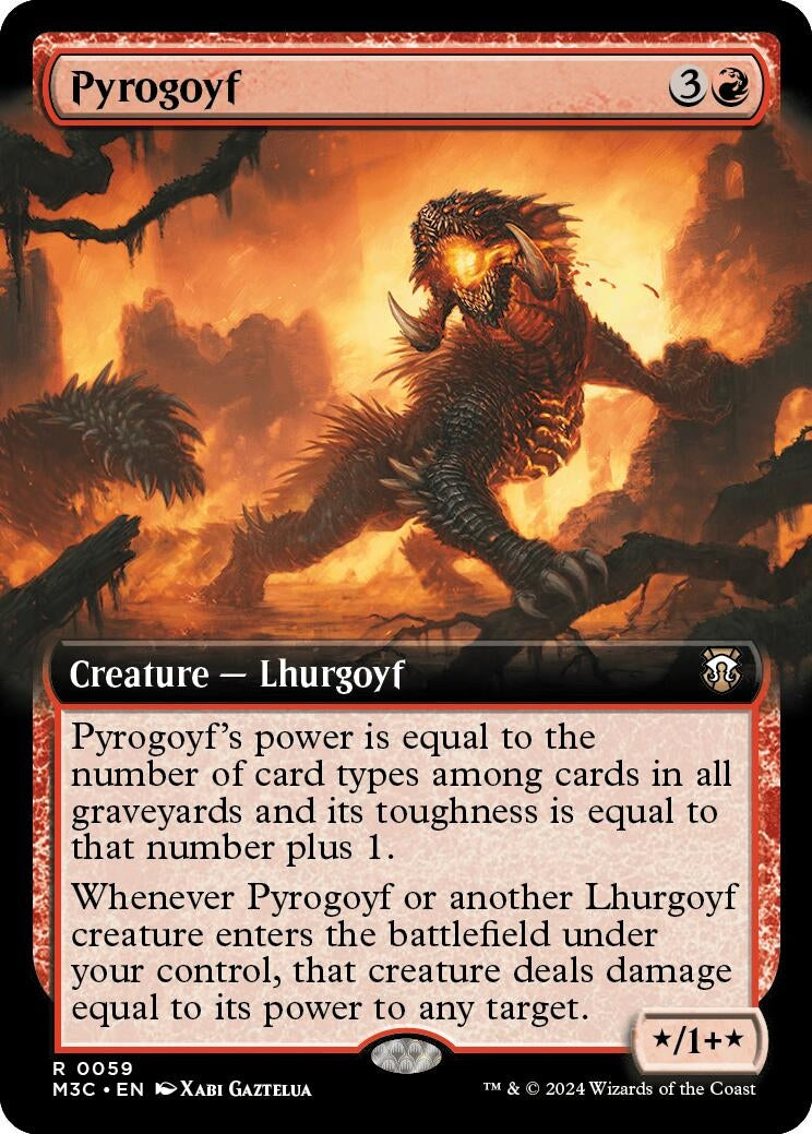 Pyrogoyf Extended Art (59) [M3C]