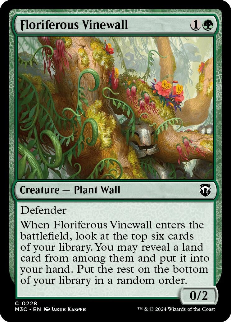 Floriferous Vinewall Ripple Foil (228) [M3C]