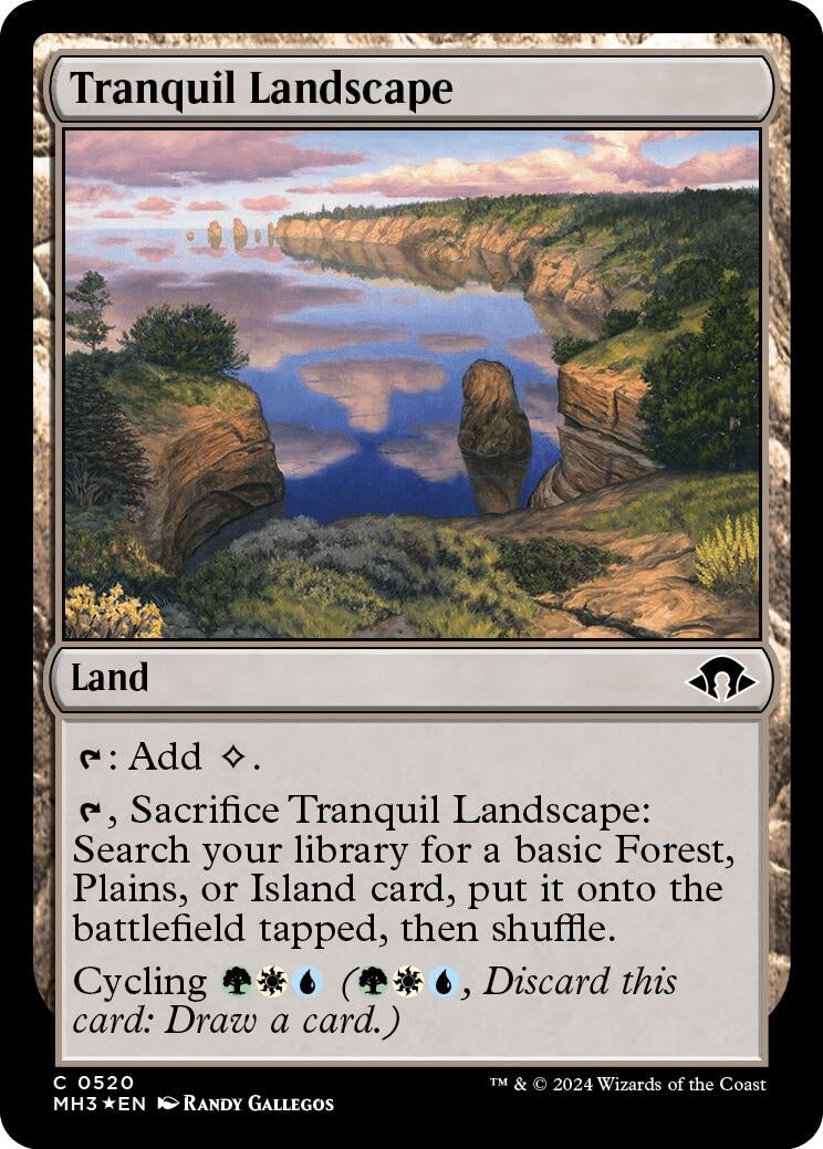 Tranquil Landscape Ripple Foil (520) [MH3]