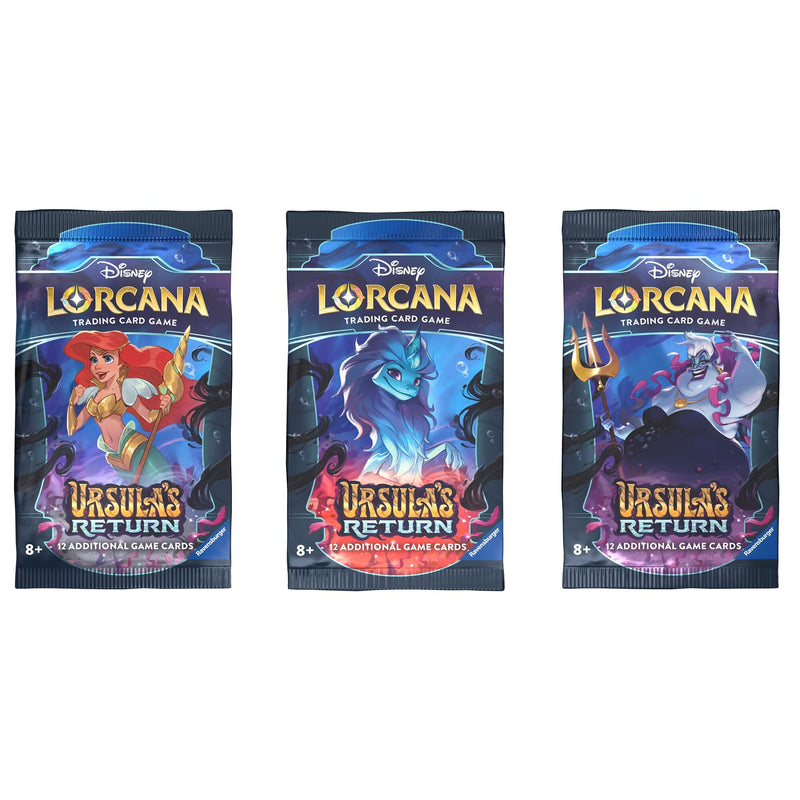 Disney Lorcana Ursulas Return Booster Pack Art Bundle Set of 3 () [4]