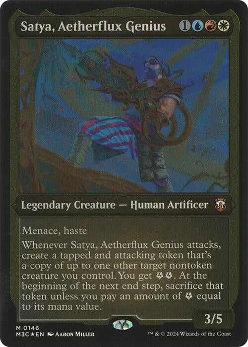 Satya Aetherflux Genius Display Commander Thick Stock (146) [M3C]