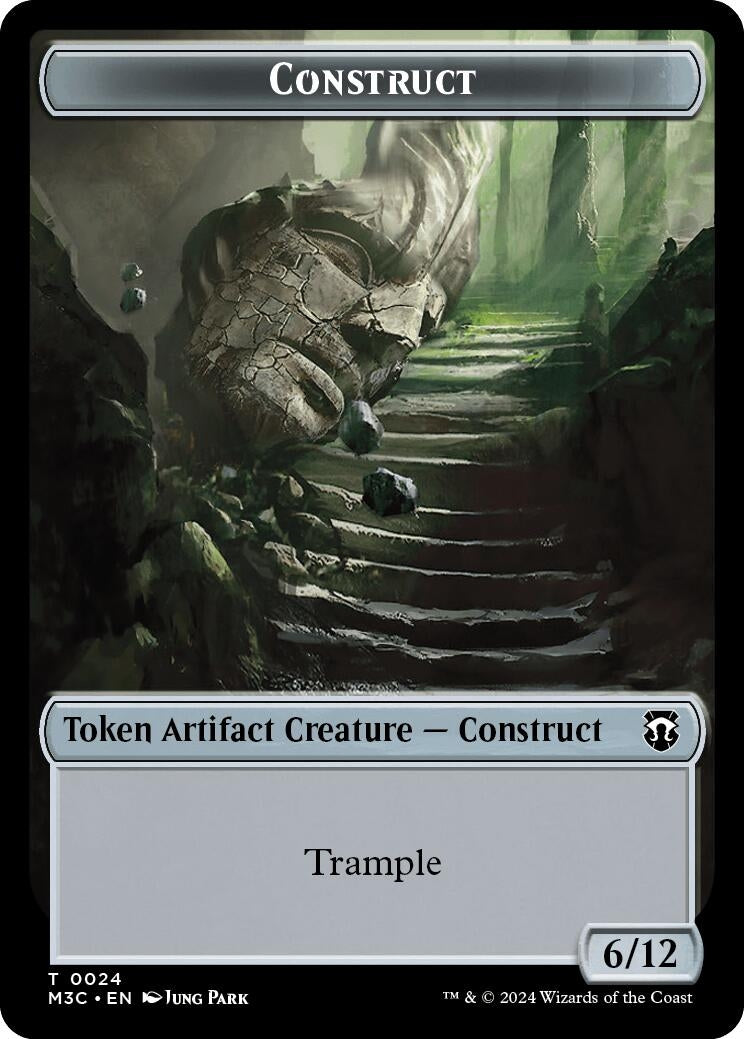 Construct Myr Double Sided Token (24 // 25) [M3C]