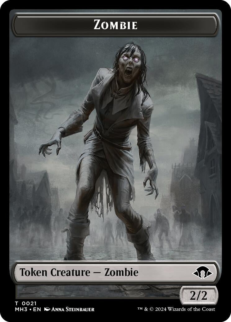 Zombie Plant Double Sided Token (21 // 26) [MH3]