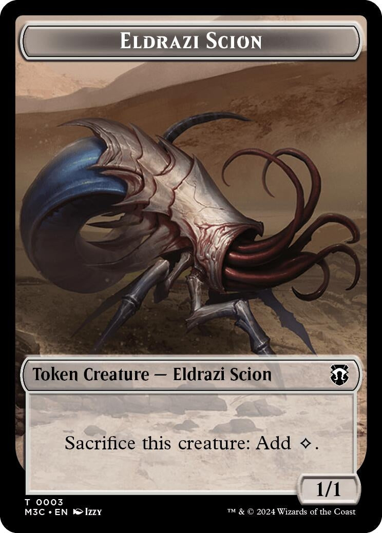 Eldrazi Scion Eldrazi Spawn Double Sided Token (3 // 2) [M3C]
