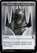 Emblem Garruk Apex Predator Saproling Double Sided Token (27 // 21) [M3C]