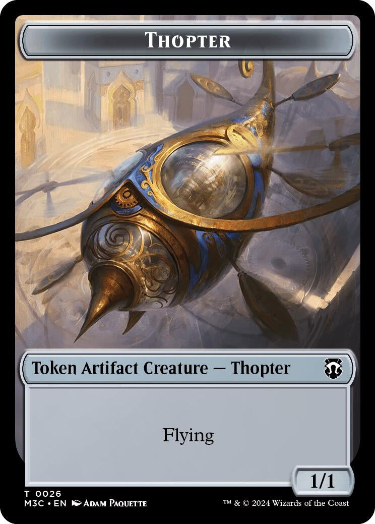 Thopter Copy Double Sided Token (26 // 1) [M3C]