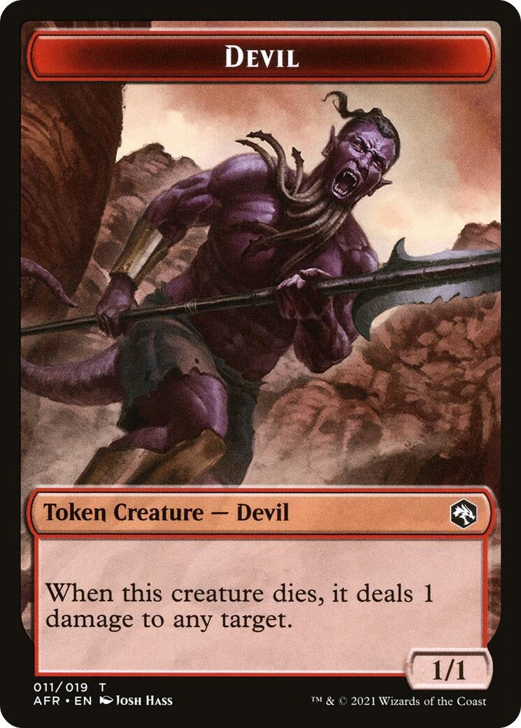 Devil Vecna Double sided Token () [AFR]