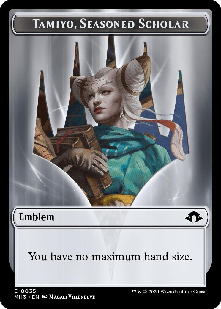 Tamiyo Seasoned Scholar Energy Reserve Double Sided Token (35 // 36) [MH3]