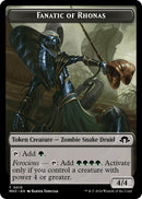 Fanatic of Rhonas Energy Reserve Double Sided Token (15 // 36) [MH3]