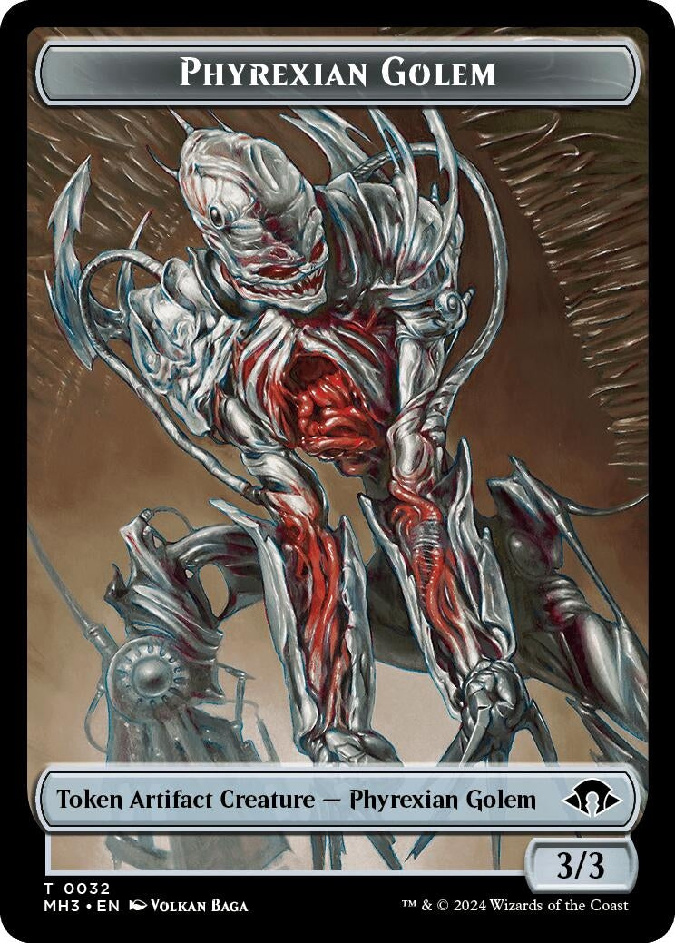 Phyrexian Golem Energy Reserve Double Sided Token (32 // 36) [MH3]