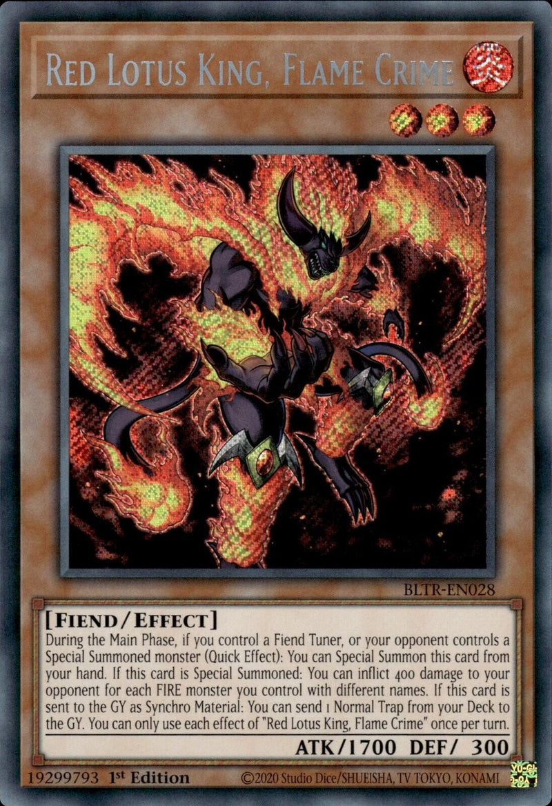 Red Lotus King Flame Crime (BLTR-EN028) [BLTR]