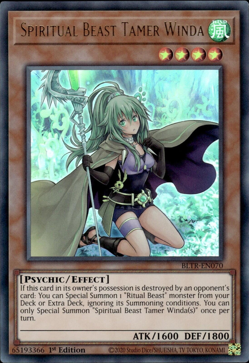 Spiritual Beast Tamer Winda (BLTR-EN070) [BLTR]