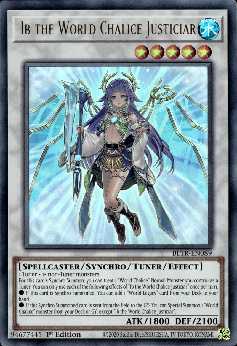 Ib the World Chalice Justiciar (BLTR-EN089) [BLTR]