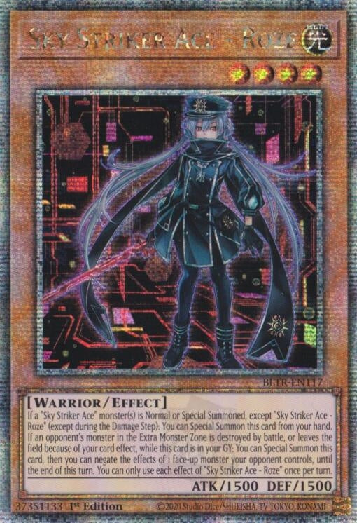 Sky Striker Ace Roze Alternate Art Quarter Century Secret Rare (BLTR-EN117) [BLTR]