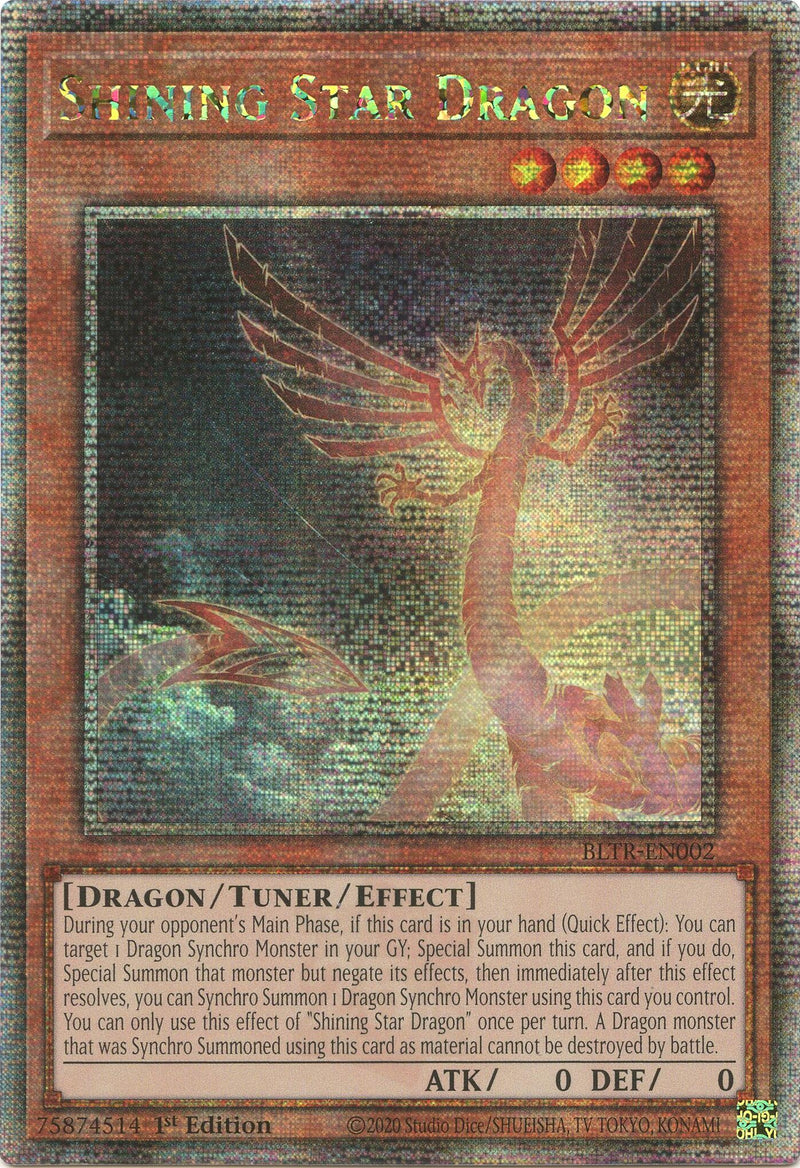 Shining Star Dragon Quarter Century Secret Rare (BLTR-EN002) [BLTR]