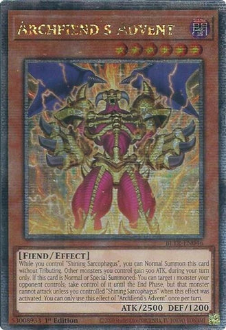 Archfiends Advent Quarter Century Secret Rare (BLTR-EN046) [BLTR]
