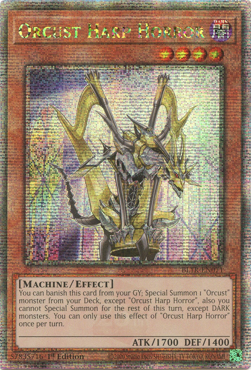 Orcust Harp Horror Quarter Century Secret Rare (BLTR-EN071) [BLTR]
