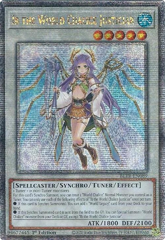 Ib the World Chalice Justiciar Quarter Century Secret Rare (BLTR-EN089) [BLTR]