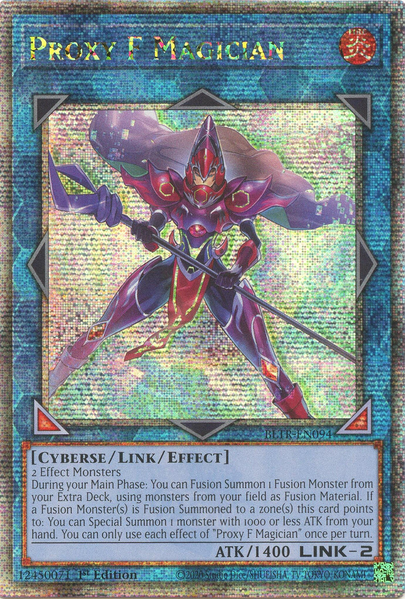 Proxy F Magician Quarter Century Secret Rare (BLTR-EN094) [BLTR]