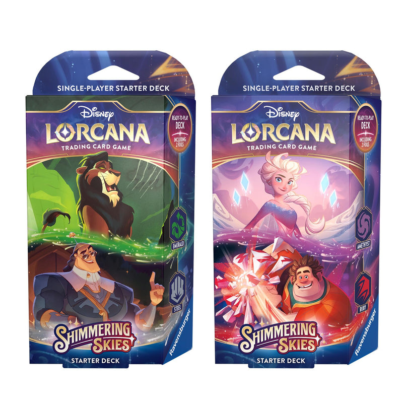 Disney Lorcana Shimmering Skies Starter Deck Set of 2 () [5]