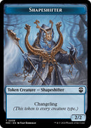 Shapeshifter 0008 Ripple Foil Dragon Double Sided Token (8 // 12) [M3C]