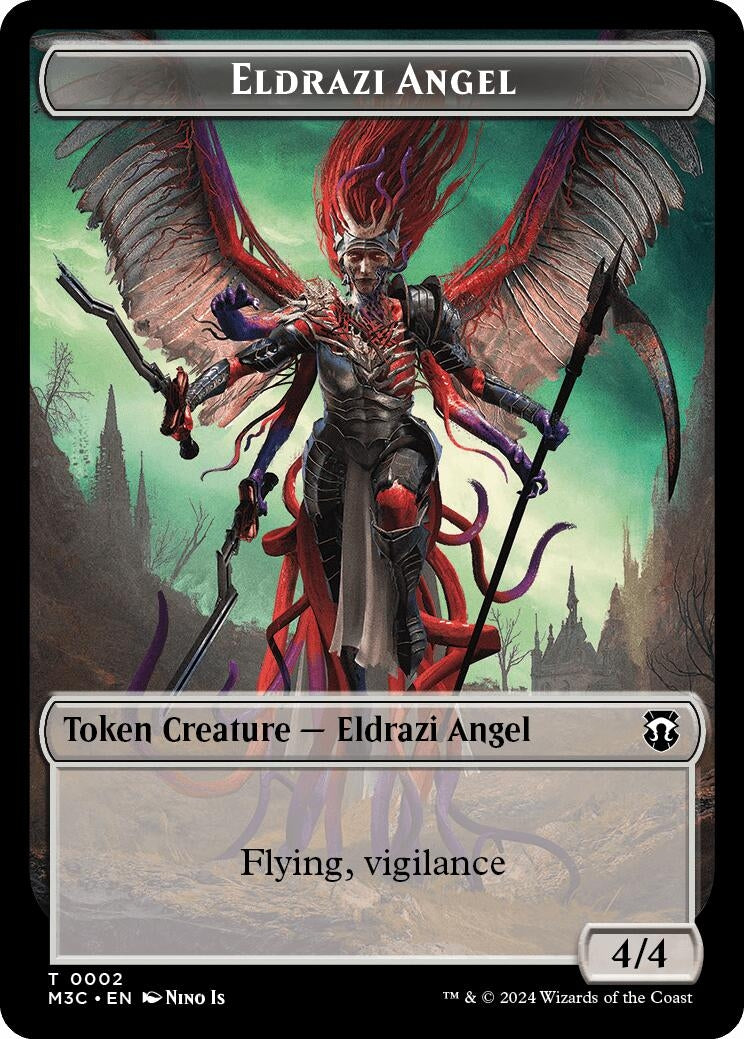 Eldrazi Angel Ripple Foil Copy Double Sided Token (2 // 1) [M3C]