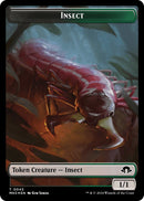 Insect 0043 Ripple Foil Zombie Double Sided Token (43 // 21) [MH3]