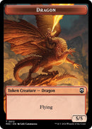 Dragon Ripple Foil Treasure Double Sided Token (12 // 34) [M3C]
