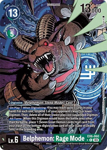 Image for Belphemon: Rage Mode (Alternate Art) [Infernal Ascension]