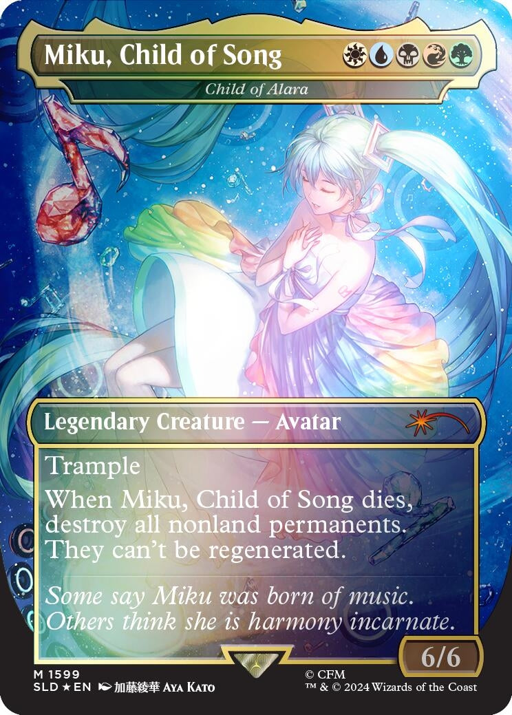 Miku Child of Song Child of Alara Rainbow Foil (1599) [SLD]