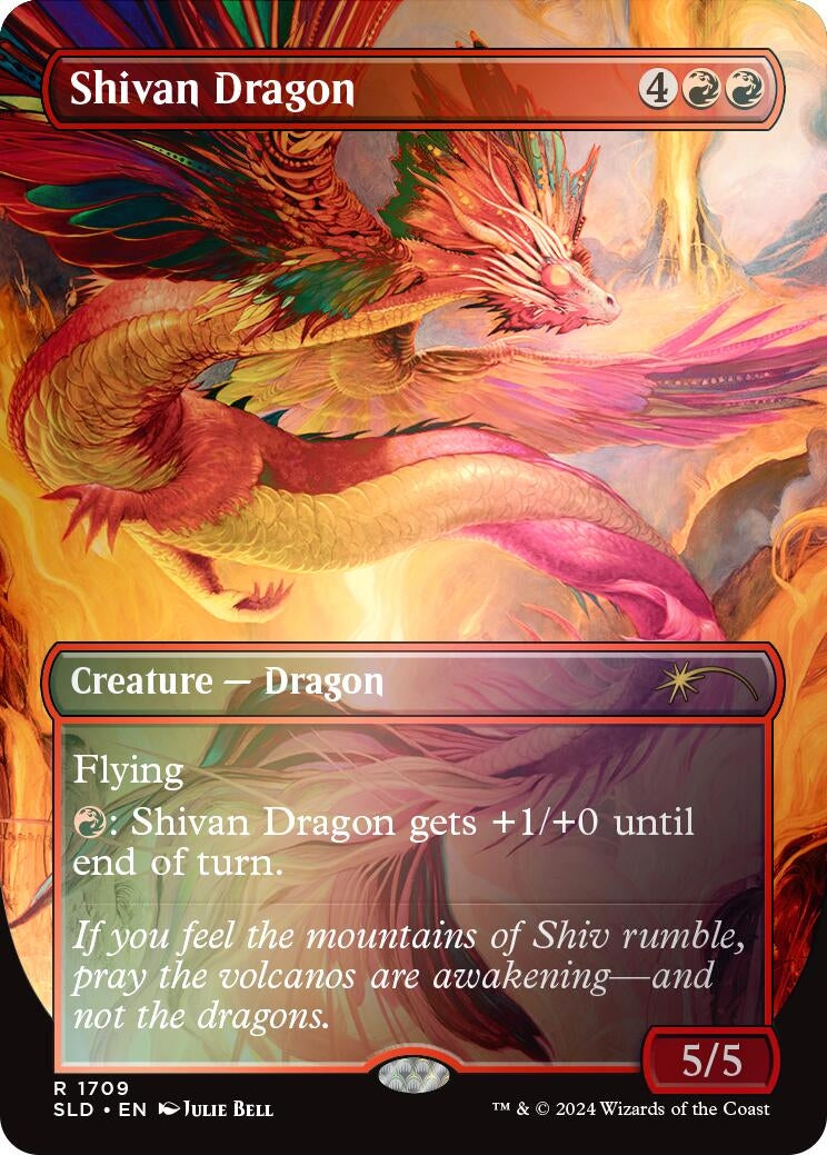 Shivan Dragon Rainbow Foil (1709) [SLD]