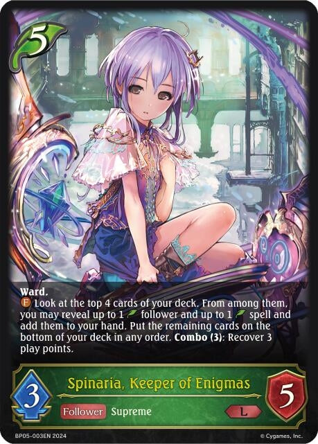 Spinaria Keeper of Enigmas (BP05-003EN) [BP05]