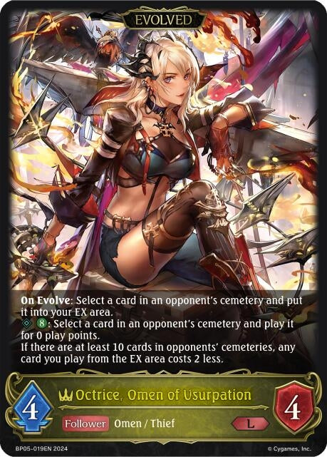 Octrice Omen of Usurpation Evolved (BP05-019EN) [BP05]