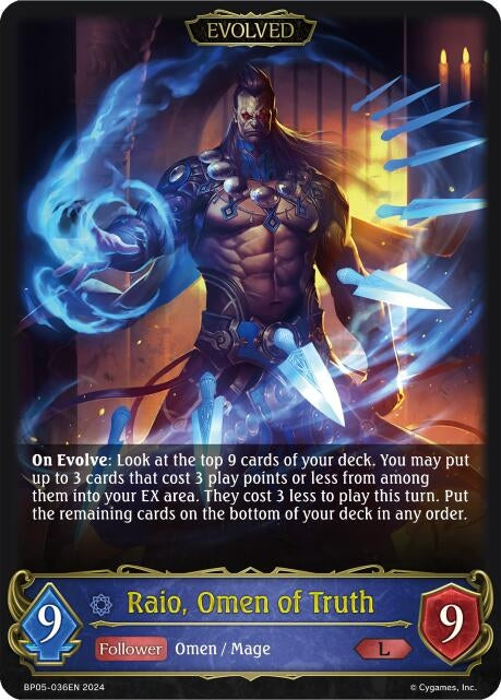 Raio Omen of Truth Evolved (BP05-036EN) [BP05]