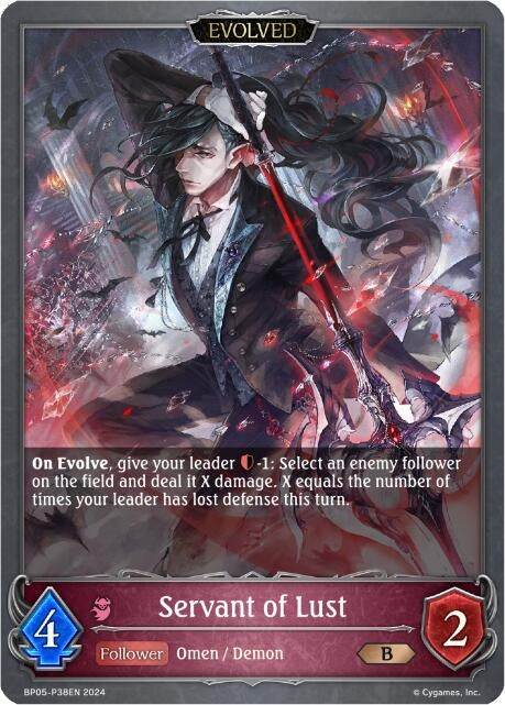 Servant of Lust Evolved P38EN Foil (BP05-P38EN) [BP05]