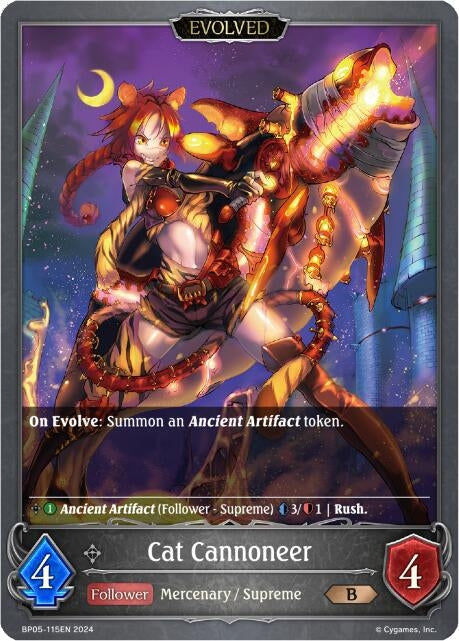 Cat Cannoneer Evolved (BP05-115EN) [BP05]