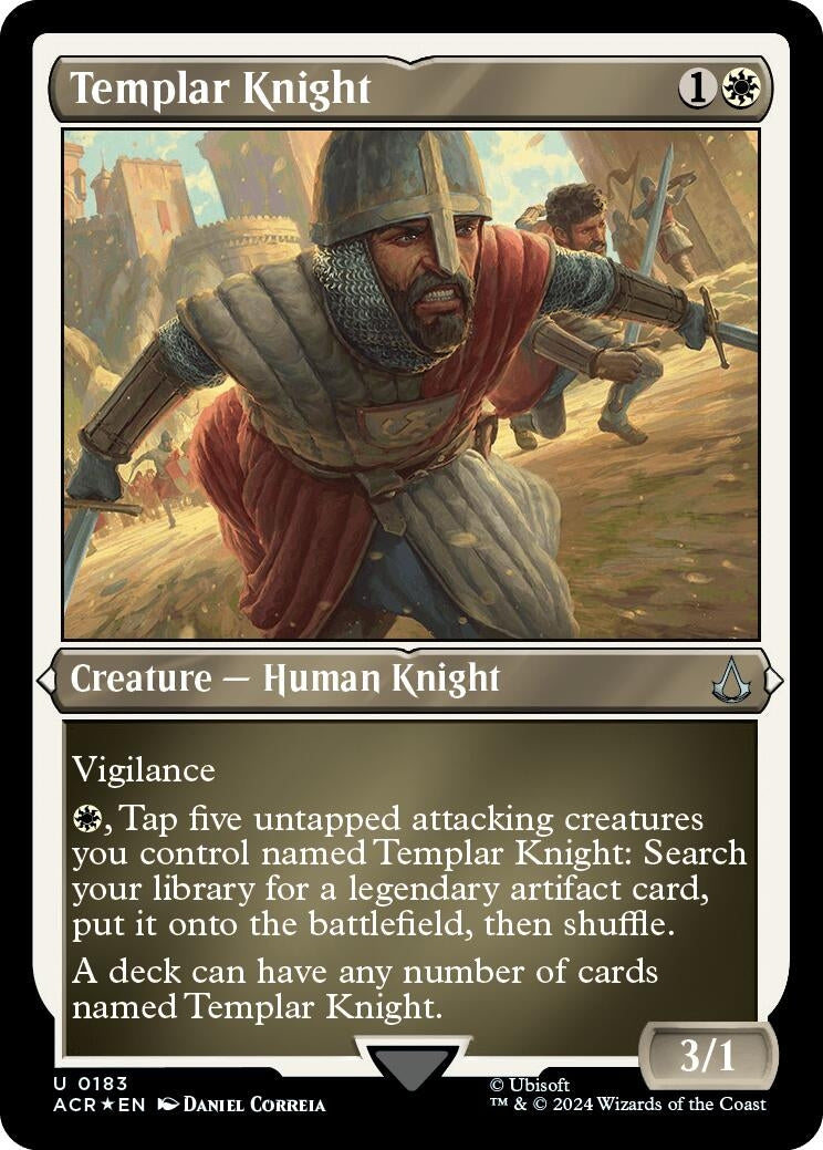 Templar Knight Foil Etched (183) [ACR]